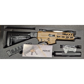 Pistolet samopowtarzalny Mohac, FDE, zestaw z wielofunkcyjnym urządzeniem wylotowym, kat. B9, prod. Huglu/Turcja/2025, kal. 9x19