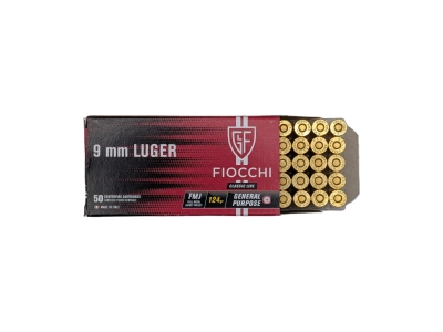 Fiocchi amunicja 124gr 9x19, Fiocchi, Włochy, opak. 50