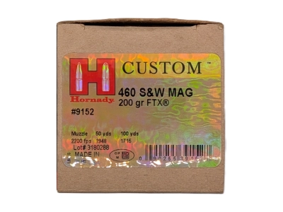 Hornady amunicja .460 S&W FTX 200gr