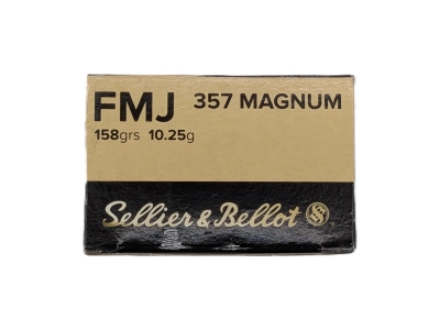 S&B amunicja FMJ 158gr .357 Magnum, Sellier&Bellot, Czechy, opak. 50