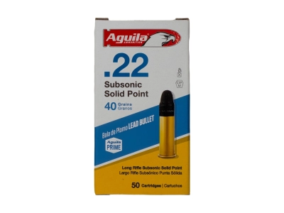 Aguila amunicja Subsonic Solid 40gr .22 LR, Aguila, Meksyk, opak. 50