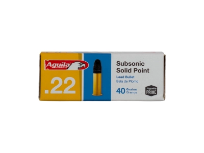 Aguila amunicja Subsonic Solid 40gr .22 LR, Aguila, Meksyk, opak. 50