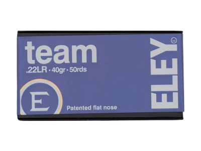 Eley TEAM, amunicja 40gr .22LR, Elley Group Ltd, Anglia, opak. 50