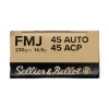 S&B amunicja .45 Auto, FMJ, 14.9g, Sellier&Bellot Czechy, opak. 50